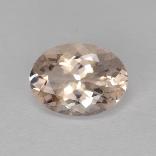 Morganite rose naturelle coupe ovale, 1,13 ct, VVS-VS