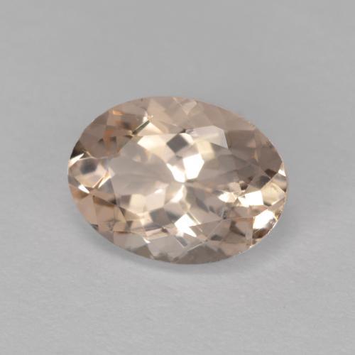 Morganite rose naturelle coupe ovale, 1,13 ct, VVS-VS