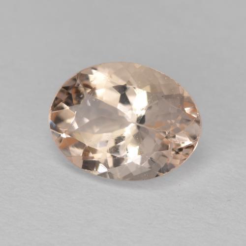 Morganite Rose moyen naturelle Coupe ovale, 1.24 ct, VS