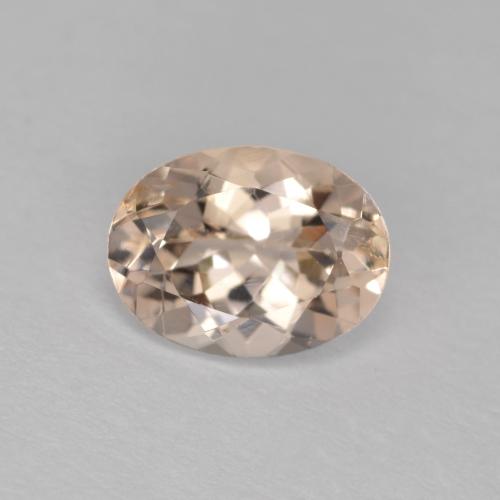 Morganite rose naturelle coupe ovale, 1,12 ct, VS