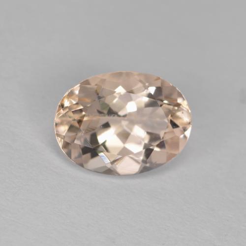 Morganite rose naturelle coupe ovale, 1,12 ct, VS