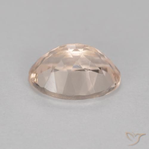 Morganite rose naturelle coupe ovale, 1,21 ct, VS