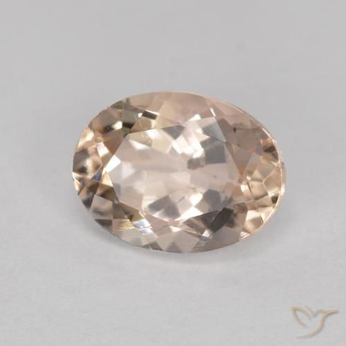 1.23ct Naturel Rose moyen Morganite, ovale, VS