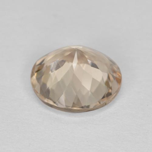 Morganite doré clair naturelle coupe roude, 1,42 ct, VVS-VS