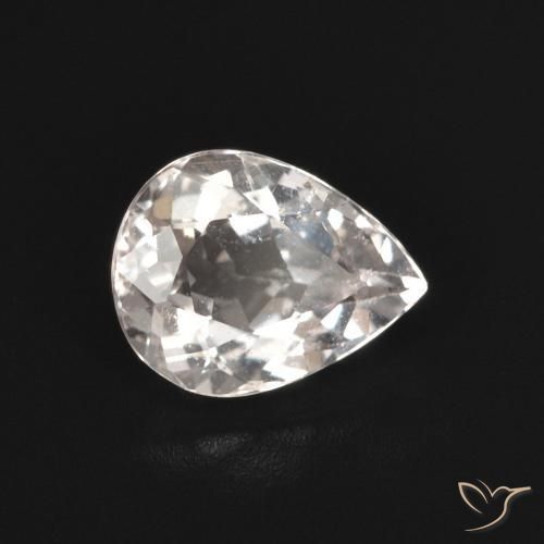 Morganite Rose clair naturelle En forme de poire, 1.17 ct, VS