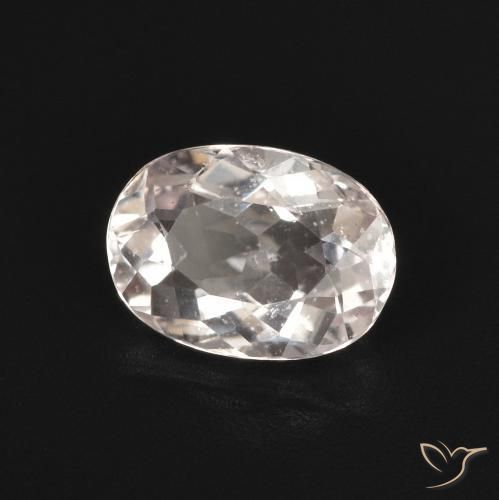 Morganite Rose clair naturelle ovale, 1.23 ct, VS