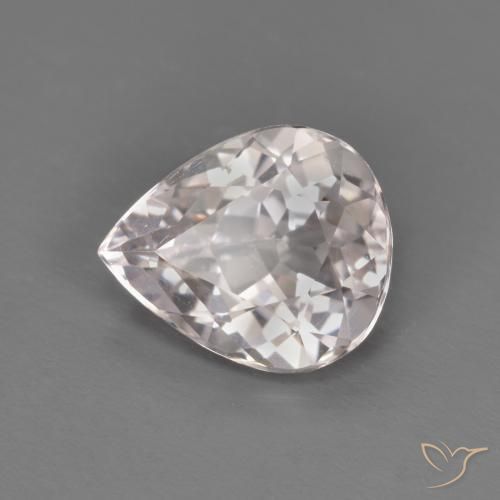 Morganite Rose clair naturelle En forme de poire, 1.24 ct, VVS