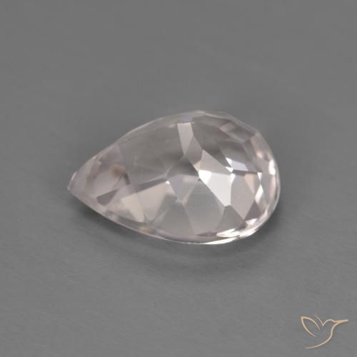 Morganite Rose clair naturelle En forme de poire, 1.24 ct, VVS