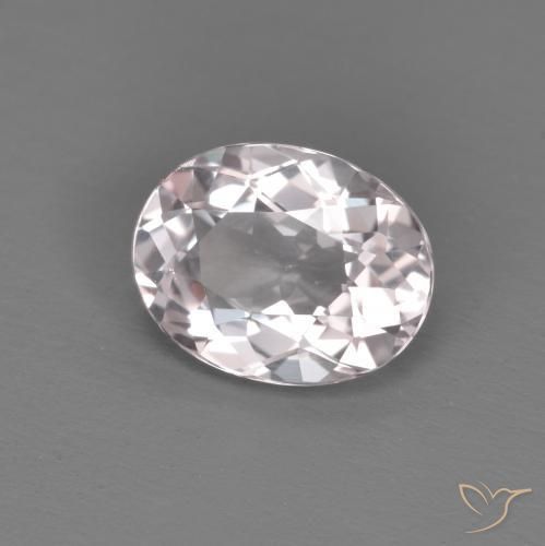 Morganite Rose clair naturelle ovale, 0.94 ct, VVS