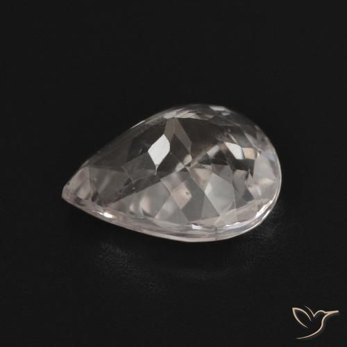 Morganite Rose clair naturelle En forme de poire, 1.40 ct, VVS