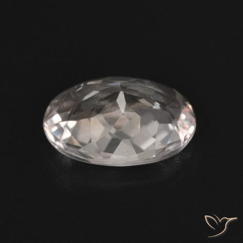 Morganite Rose clair naturelle ovale, 1.27 ct, VVS