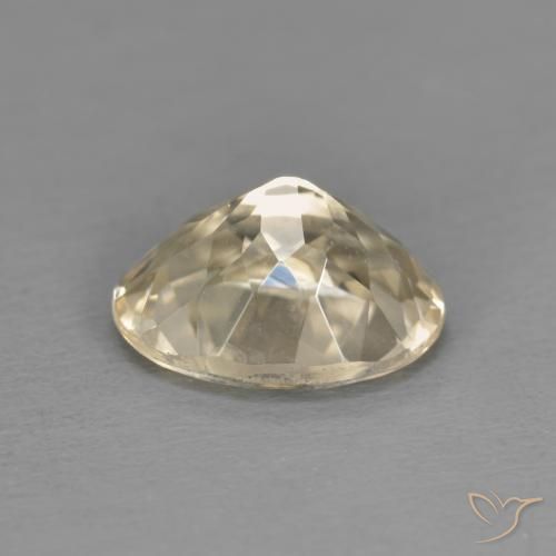 Morganite Doré léger naturelle ovale, 1.23 ct, VVS-VS