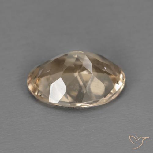 Morganite Doré léger naturelle ovale, 1.02 ct, VVS-VS