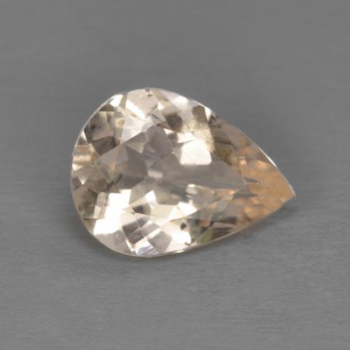Morganite rose naturelle en forme de poire, 0,85 ct, VS