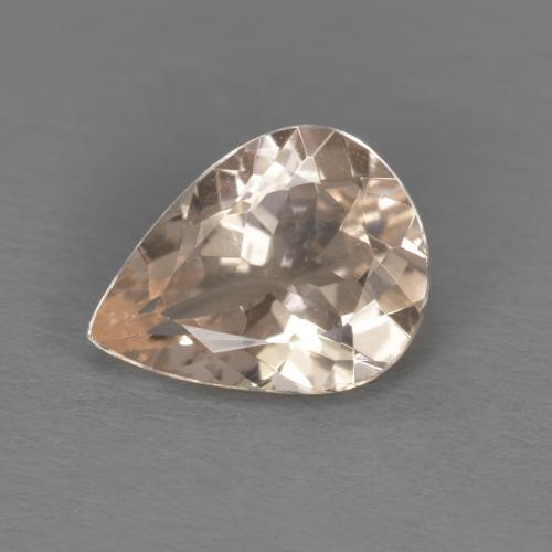 Morganite rose naturelle en forme de poire, 0,84 ct, VS