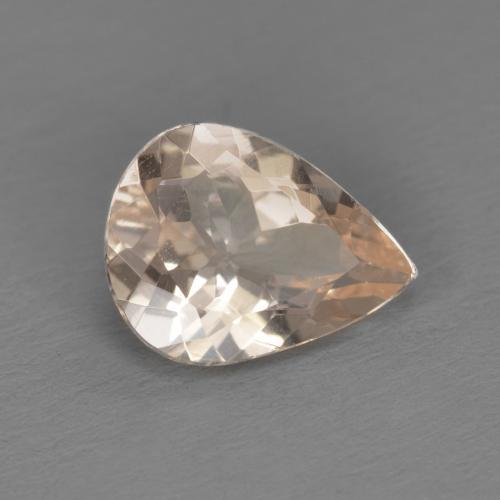 Morganite rose naturelle en forme de poire, 0,84 ct, VS