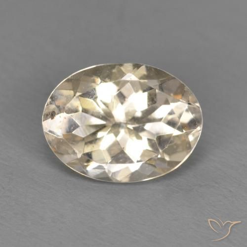 0.99ct Naturel Doré léger Morganite, ovale, VS