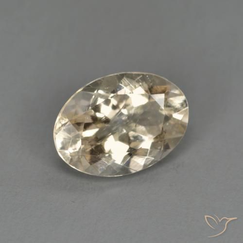 Morganite Doré léger naturelle ovale, 1.04 ct, VS