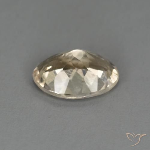Morganite Doré léger naturelle ovale, 1.04 ct, VS