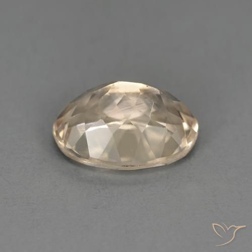 Morganite Doré léger naturelle ovale, 1.26 ct, VS