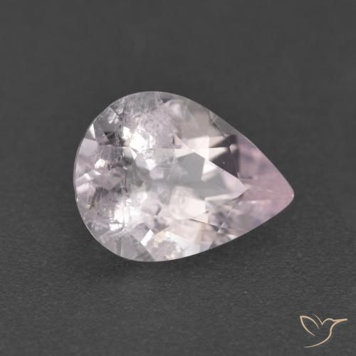 Morganite Rose clair naturelle En forme de poire, 1.19 ct, VS-SI