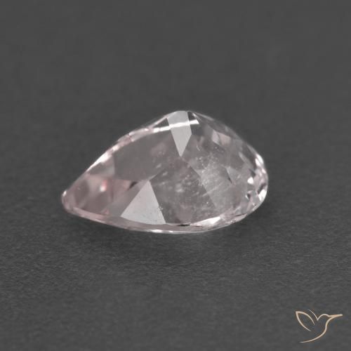 Morganite Rose très clair naturelle En forme de poire, 0.82 ct, VS-SI