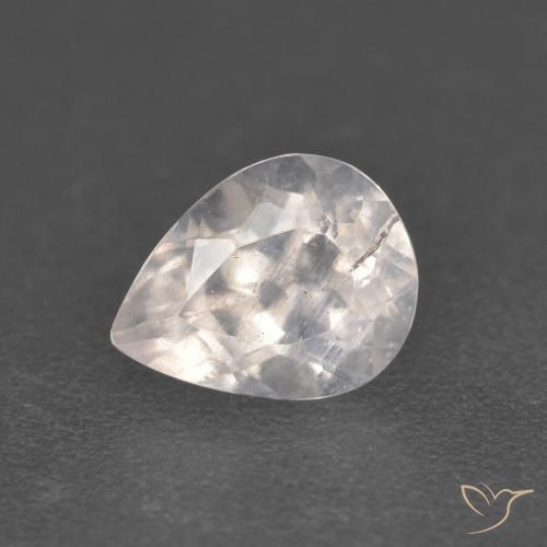 Morganite Saumon Rose naturelle En forme de poire, 0.84 ct, VS-SI