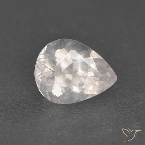 Morganite Saumon Rose naturelle En forme de poire, 0.84 ct, VS-SI