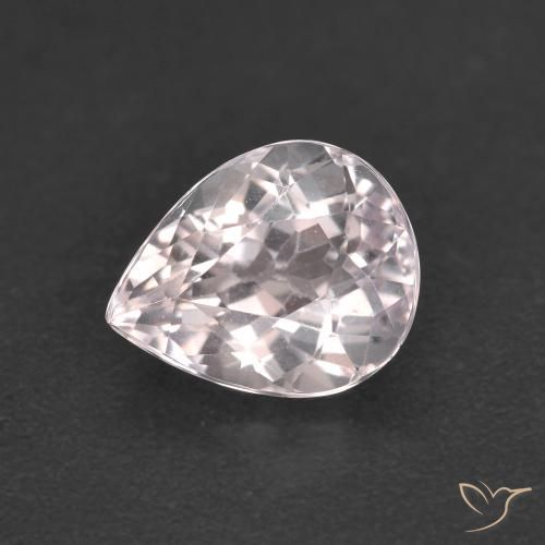 Morganite Rose clair naturelle En forme de poire, 1.34 ct, VVS