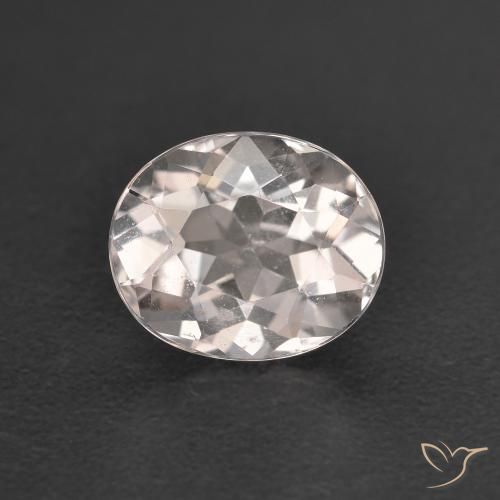 0.99ct Naturel Rose très clair Morganite, ovale, VS