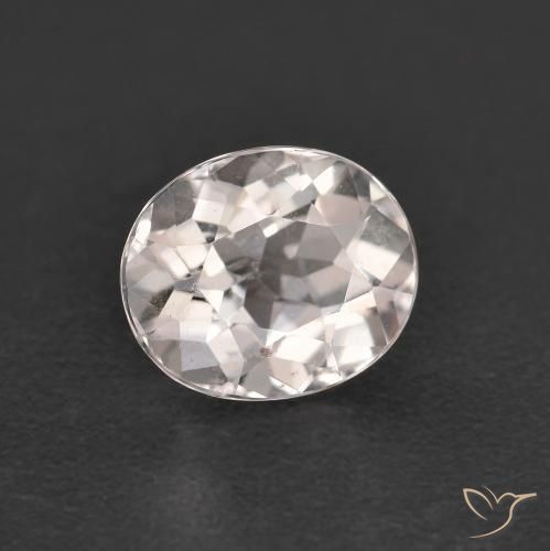 Morganite Rose très clair naturelle ovale, 0.99 ct, VS