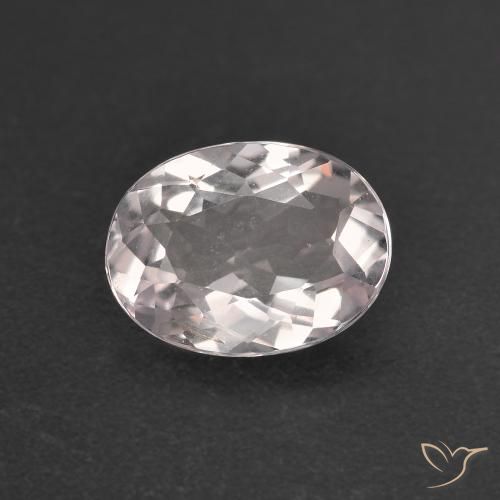 1.22ct Naturel Rose très clair Morganite, ovale, VVS-VS