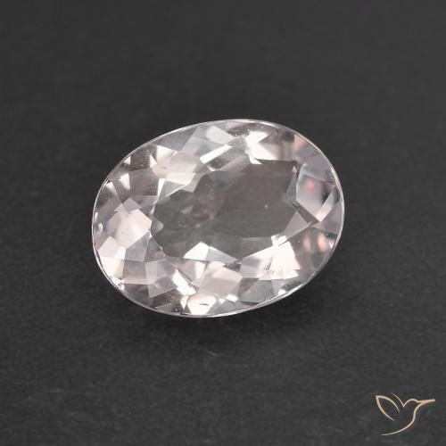 Morganite Rose très clair naturelle ovale, 1.22 ct, VVS-VS