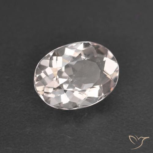 0.99ct Naturel Rose clair Morganite, ovale, VVS