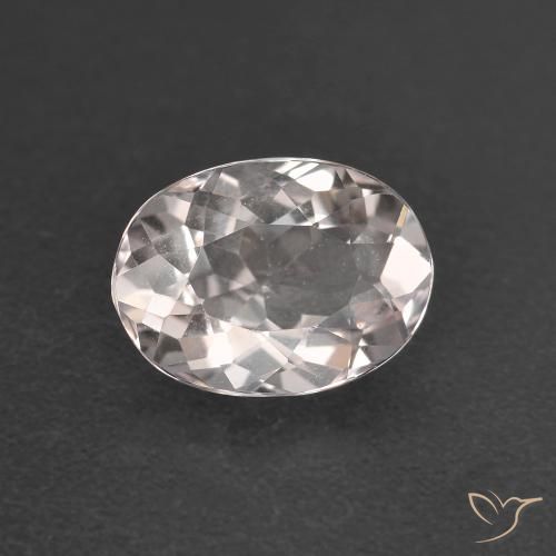 Morganite Rose clair naturelle ovale, 0.99 ct, VVS