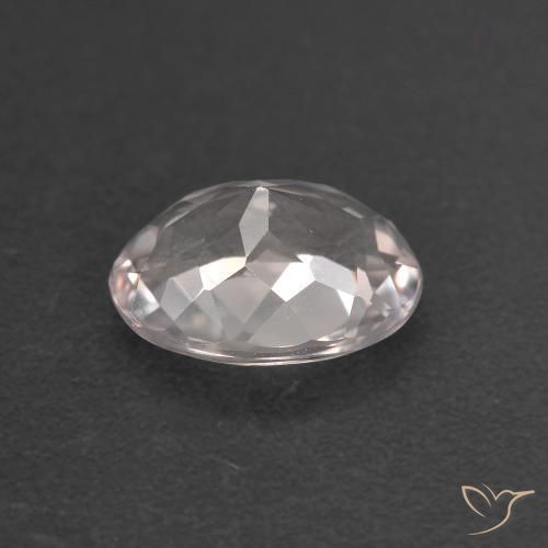 Morganite Rose clair naturelle ovale, 0.99 ct, VVS