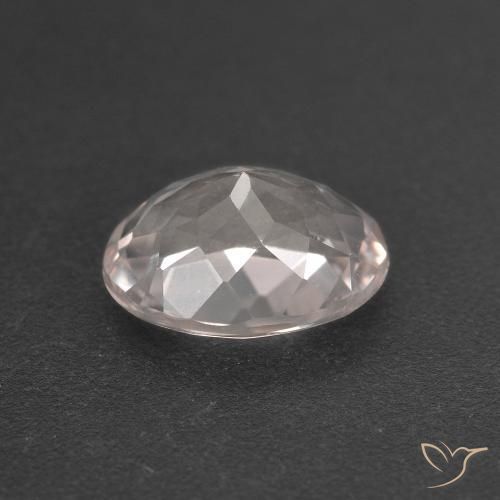 Morganite Rose très clair naturelle ovale, 1.35 ct, VVS