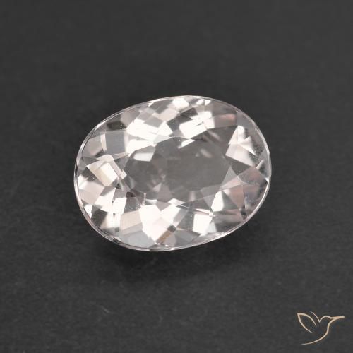 Morganite Rose très clair naturelle ovale, 0.98 ct, VVS