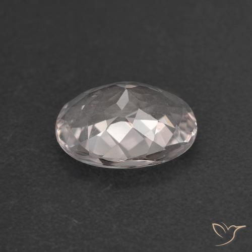 Morganite Rose très clair naturelle ovale, 0.98 ct, VVS