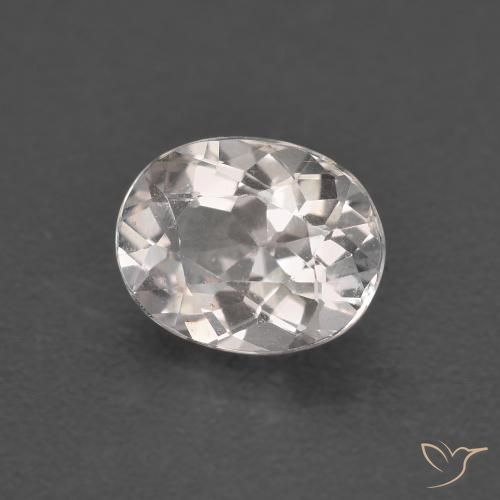 Morganite Rose très clair naturelle ovale, 0.94 ct, VS