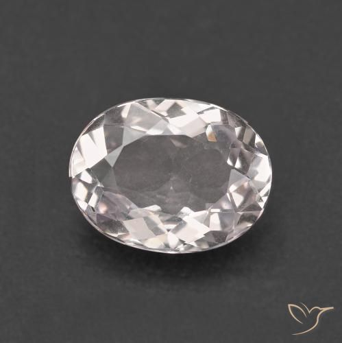 1.66ct Naturel Rose clair Morganite, ovale, VVS-VS