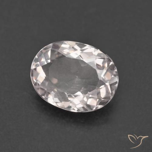 Morganite Rose clair naturelle ovale, 1.66 ct, VVS-VS