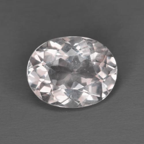 Morganite rose naturelle coupe ovale, 1,74 ct, VVS-VS