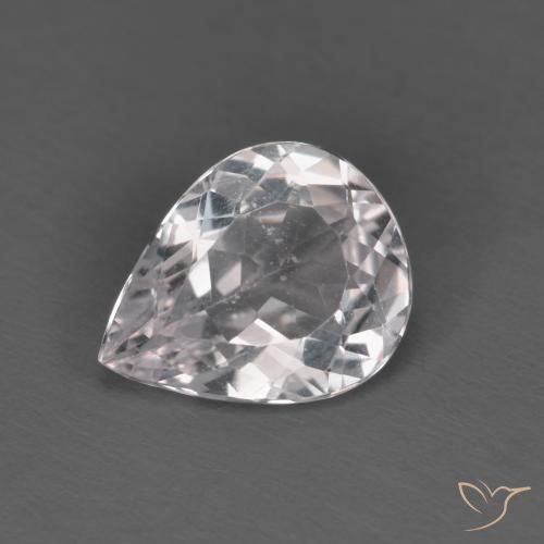 1.46ct Naturel Rose clair Morganite, En forme de poire, VVS-VS