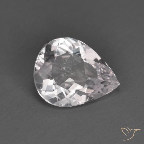 Morganite Rose clair naturelle En forme de poire, 1.46 ct, VVS-VS