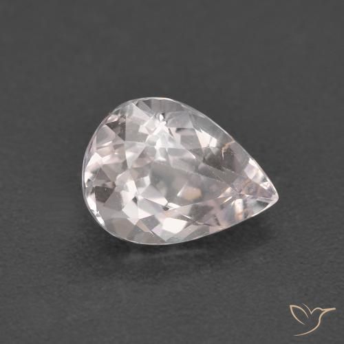 Morganite Rose clair naturelle En forme de poire, 1.28 ct, VVS-VS