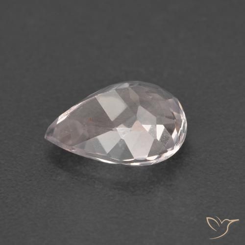Morganite Rose clair naturelle En forme de poire, 1.28 ct, VVS-VS