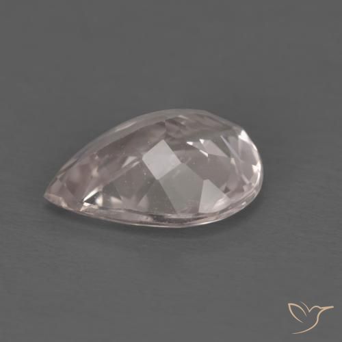 Morganite Rose clair naturelle En forme de poire, 1.17 ct, VVS