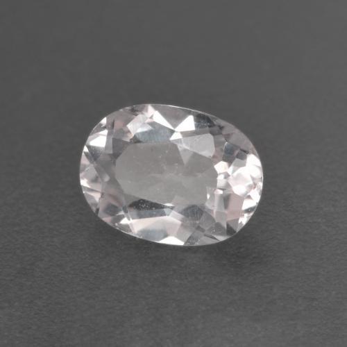 Morganite rose naturelle coupe ovale, 0,63 ct, VS