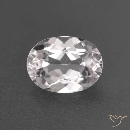 0.80ct Naturel Rose clair Morganite, ovale, VS